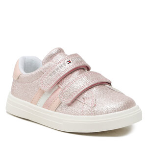 Sneakers YBL Tommy Hilfiger - Stripes Low Cut Velcro Sneaker T1A9-32685-1010 S Pink 302
