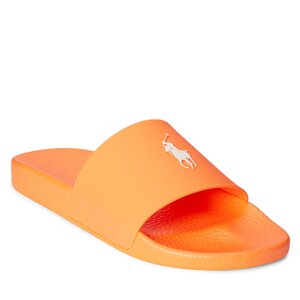 Image of Pantoletten Polo Ralph Lauren - Polo Slide 809892945005 Orange/White Pp