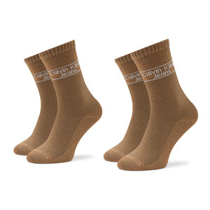 Image of 2er-Set hohe Damensocken Calvin klein jeans - 701219853 Brown 003