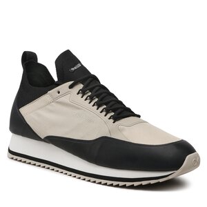 Sneakers Calvin Klein - Low Top Lace Up Nylon HM0HM00921 Feather Grey/Black 0IO