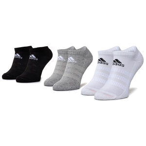 Image of 3er-Set niedrige Unisex-Socken adidas - Cush Low 3Pp DZ9383 Mgreyh/White/Black