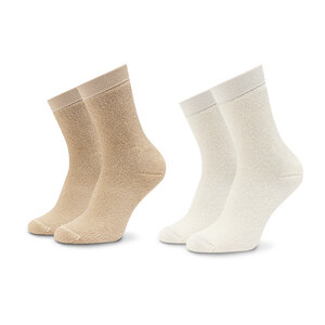 Image of 2er-Set hohe Damensocken Tom Tailor - 97189 Nature Sand 734