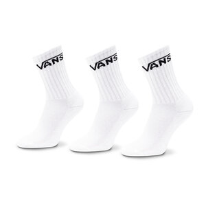 Image of 3er-Set hohe Kindersocken Vans - By Classic Crew Yout VN000YBR White WHT1