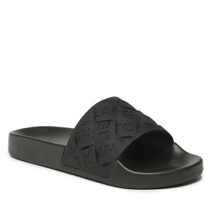 Image of Pantoletten Tommy Jeans - Tjw Woven Pool Slide EN0EN02223 Black BDS
