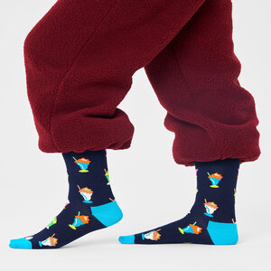 Calzini lunghi unisex Happy Socks - MSS01-6300 Nero