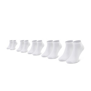 5 Pairs of Men's Low Socks JACK&JONES - Jacdongo Socks 5 Pack Noos 12120278 Whtie