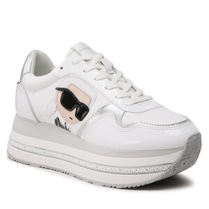 Sneakers KARL LAGERFELD - KL64930N White Lthr/Suede