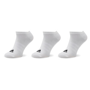 Image of 3er-Set niedrige Unisex-Socken adidas - Thin And Light HT3469 White/Black