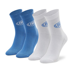Set di 2 paia di calzini lunghi da donna Levi's® - 701213135 Blue/White 035