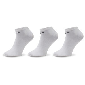 Set di 3 paia di calzini corti da uomo Converse - E747W-3020 Bianco