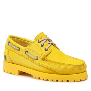 Scarpe basse Tommy Hilfiger - Th Boat Shoe Classic Nubuck FM0FM04447 Vivid Yellow ZGS