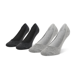 Image of 2er-Set Damen Sneakersocken Calvin Klein - 701218767 Dark Grey Melange 005