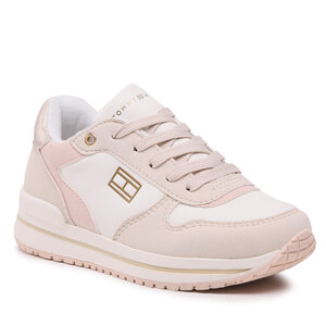 Sneakers Tommy Hilfiger - Low Cut Lace-Up Sneaker T3A9-32732-1467 M Beige/Pink A305