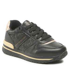 Sneakers Tommy Hilfiger - Low Cut Lce-Up Sneaker T3A9-32349-1355 M Black/Platinum X208