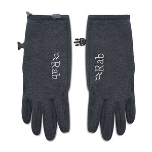 Image of Herrenhandschuhe Rab - Geon Gloves QAJ-01-BL-S Black/Steel Marl