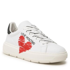 Sneakers LOVE MOSCHINO - JA15394G1GIA110A Bianco/Nero