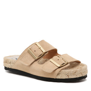 Image of Espadrilles Manebi - Suede Nordic Sandals K 1.1 R0 Chamapgne Beige
