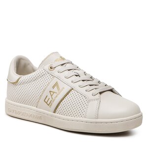 Sneakers Emporio Armani T-shirt coupe slim avec logo aigle sur le devant Blanc - X8X102 XK258 R350 Moonbeam/Gold