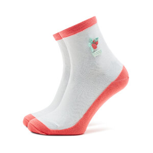 Image of Hohe Damensocken Vans - Fruity Fun Sock VN0007A2SNQ1 Calypso Coral