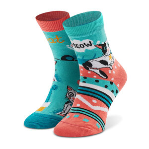 Image of Hohe Kindersocken Todo Socks - The Cats Multicolor