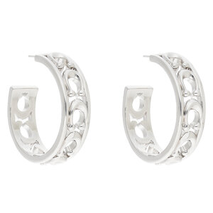 Image of Ohrringe Coach - Bbl C Mtl Hoop Ear CG140 Slv
