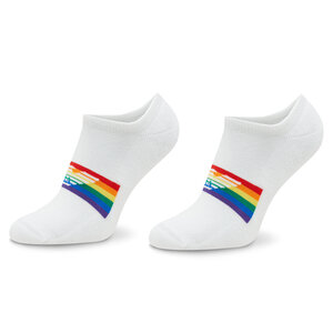 Image of 2er-Set niedrige Herrensocken Emporio Armani - 306228 3R354 00010 Bianco
