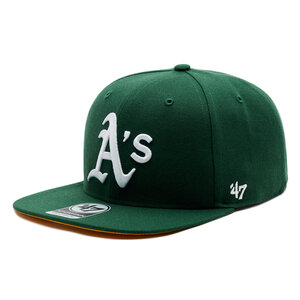 Image of Cap 47 Brand - MLB WS Oakland Athletics Sure Shot Under '47 CAPTAIN BCWS-SRSUC18WBP-DG89 Dark Green