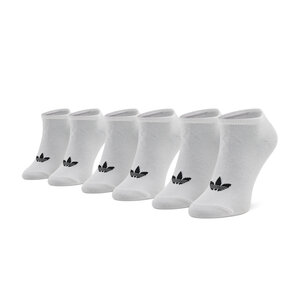 Image of 3er-Set niedrige Unisex-Socken adidas - Trefoil Liner S20273 White/White/Black