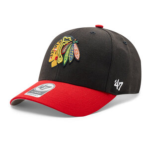 Image of Cap 47 Brand - NHL Chicago Blackhawks Sure Shot TT Snapback &#039;47 MVP HVIN-SUMTT04WBP-BK94 Black