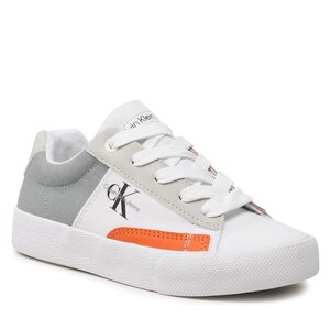 Scarpe sportive Calvin Klein Jeans - Lowcut Lace-Up Sneaker V3X9-80564-1355 M Grey/Orange Y606