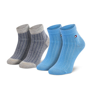 Image of 2er-Set hohe Kindersocken Tommy Hilfiger - 701210507 Blue Combo 003