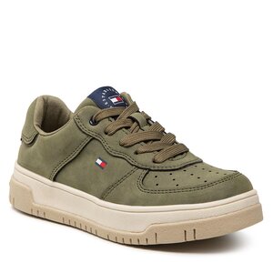Șal TOMMY JEANS - Low Cut Lace-Up Sneaker T3B9-32478-1441 M Military Green 414