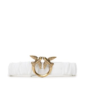 Cintura da donna Pinko - Love Ruffle H4 Belt 20231 PLT01 100824.A0F2 White Z14Q