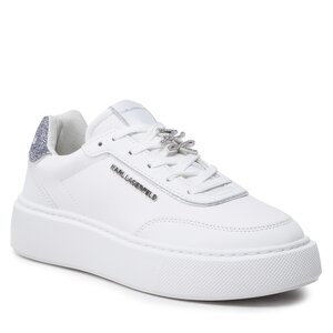 Sneakers KARL LAGERFELD - KL62229 White Lthr w/Silver