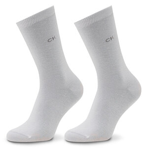 Set di 2 paia di calzini lunghi da donna Calvin klein - 701218769 White 002