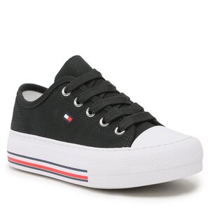 Low Cut Easy-On Sneaker T1X9-32824-0890 S Red 300 Tommy Hilfiger - Low Cut Lace-Up Sneaker T3A9-32677-0890 M Black 999