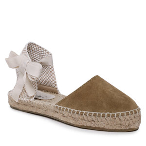 Image of Espadrilles Manebi - Suede Flat Valenciana Espadrilles R 4.1 P0 Kaki Green