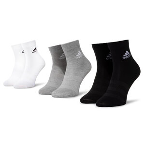 Image of 3er-Set hohe Unisex-Socken adidas - Ligth Crew 3Pp DZ9392 Mgreyh/White/Black