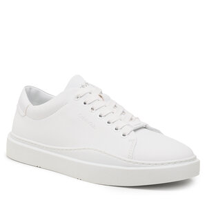 Image of Sneakers Calvin Klein - Low Top Lace Up Lth HM0HM01051 Triple White 0K4