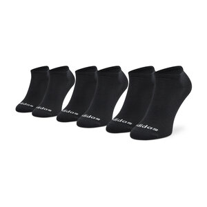 Set di 3 paia di calzini corti unisex adidas - Low Cut 3PP GE6133 Black/White