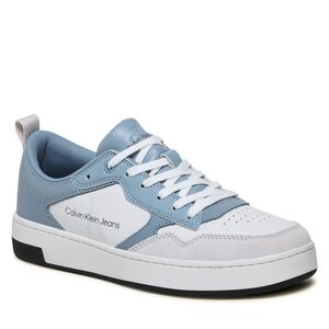 Sneakers Calvin Klein Jeans - Basket Cupsole Low Lth Mono YM0YM00574 Iceland Blue/White/Ghost Grey 0G0