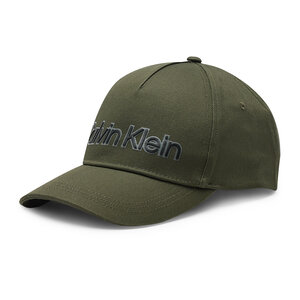 Cappellino Calvin Klein - Leather Lettering K50K509661 Dark Olive GRN
