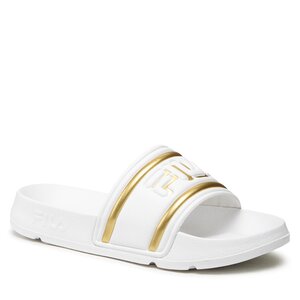 Image of Pantoletten Fila - Morro Bay Logo Slipper Wmn FFW0102.13069 White/Gold