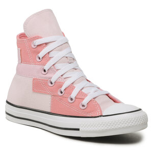 Image of Sneakers aus Stoff Converse - Chuck Taylor All Star Patchwork A06024C White/Pink