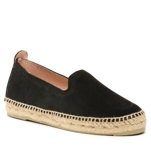 Image of Espadrilles Manebi - Suede Flat Espadrilles Black