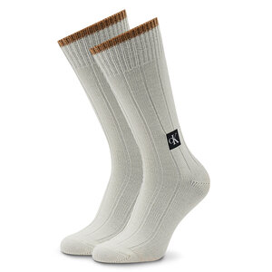Calzini lunghi da uomo Calvin klein jeans - 701219838 White 002