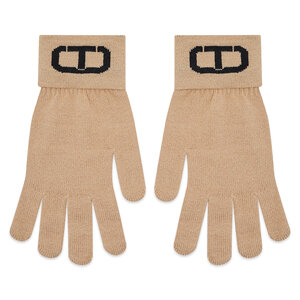 Guanti da donna TWINSET - 222TO502F Bic.Light Wood/Nero 10212