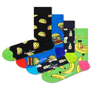 Image of 4er-Set hohe Unisex-Socken Happy Socks - XYUM09-0200 Bunt