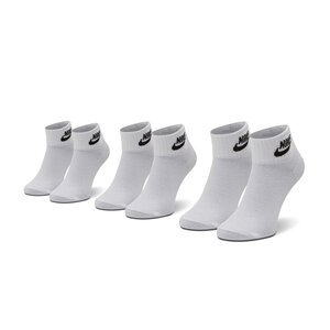 Set di 3 paia di calzini lunghi unisex Nike - SK0110-101 Bianco