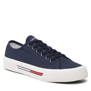 Image of Sneakers aus Stoff Tommy Jeans - Canvas Sneaker EM0EM01299 Twilight Navy C87